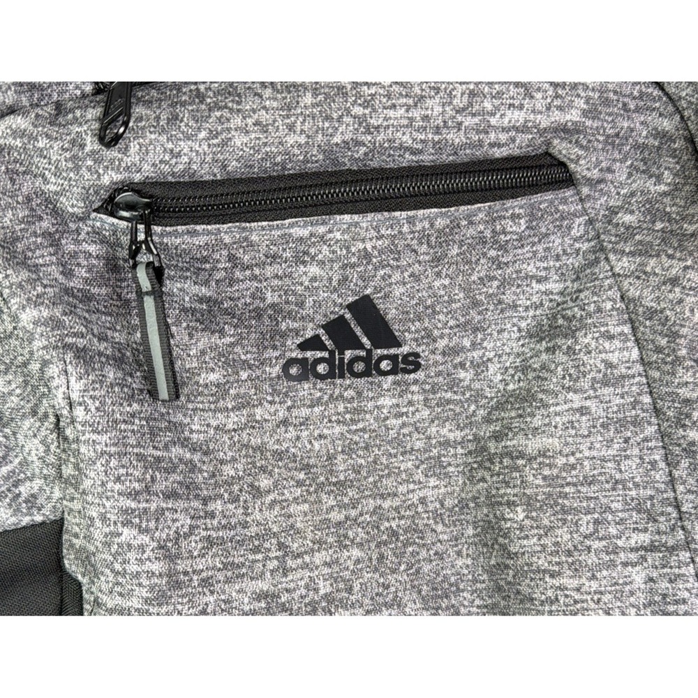 Adidas Grey Soccer Backpack Athletic Sports Bag Durable Lightweight Travel Gear - Picture 2 of 12